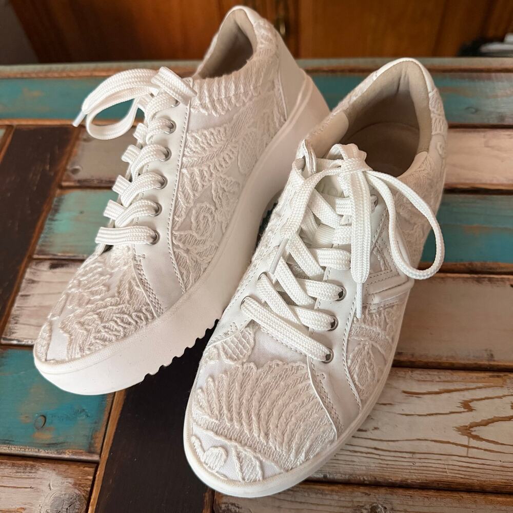 Vionic LACE upper KEARNY sneaker shoes Women's size 7.5 lace leather - Picture 12 of 16